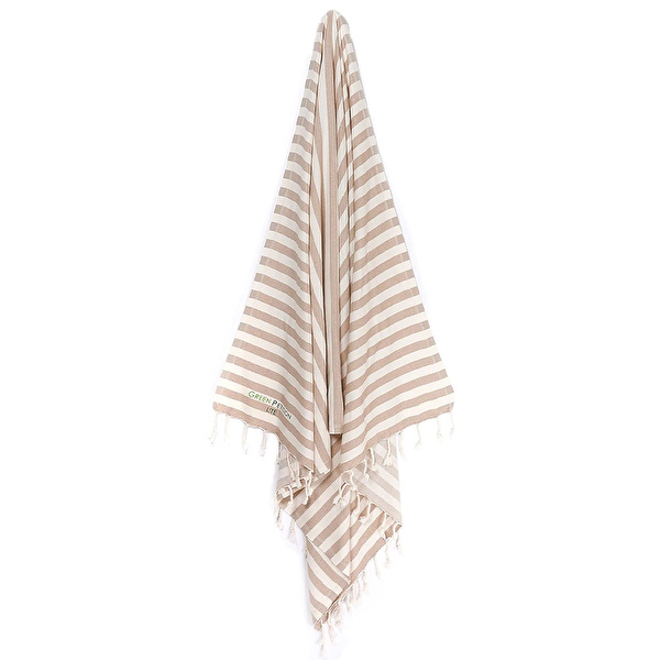 GREEN PETITION Mare Peshtemal Sand Beige 90x170 cm Havlu